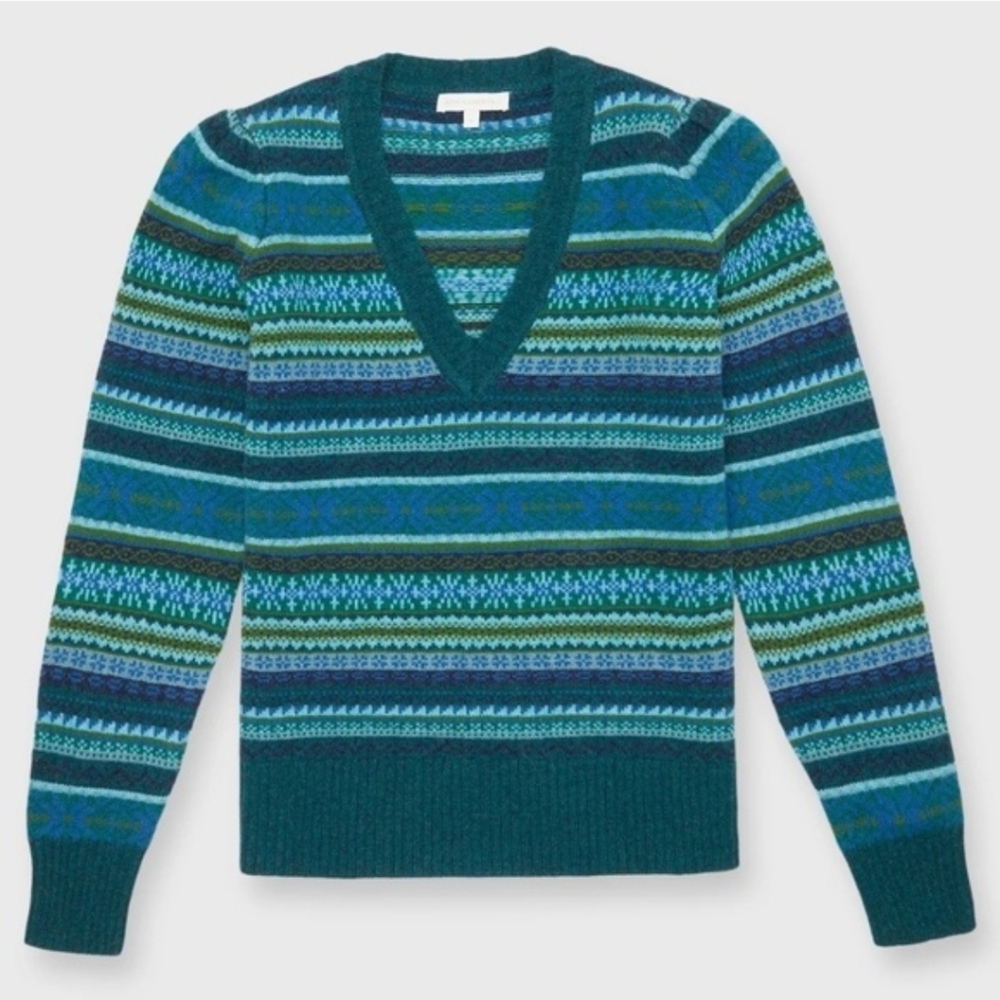 Ann Mashburn Giselle Fairisle Swearer XS - Picture 3 of 11